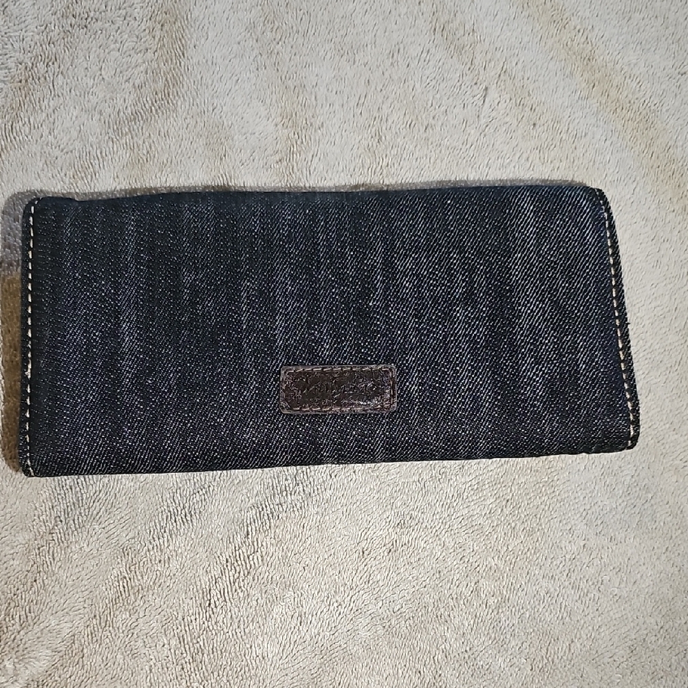 Thirty-One Charcoal Denim Wallet